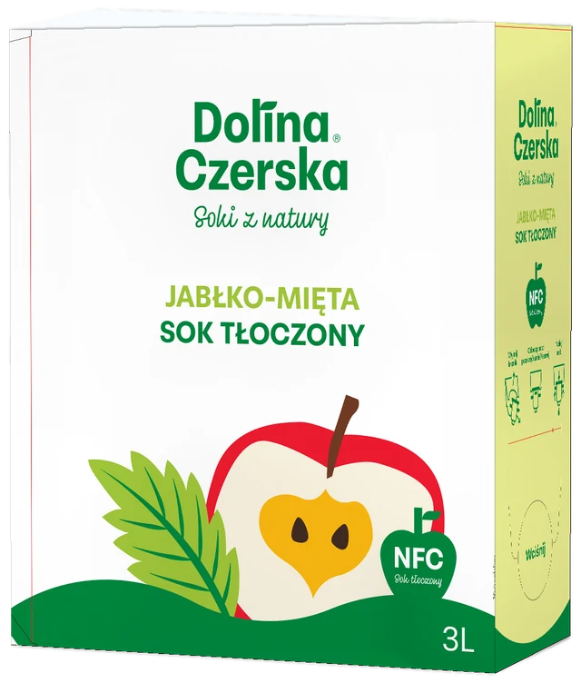 Sok Jabłko-mięta 3 l — Dolina Czerska