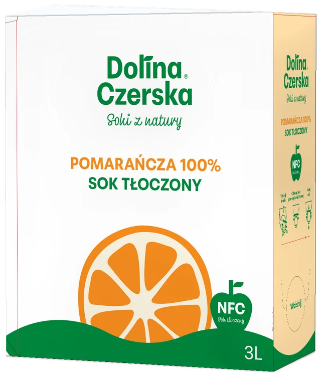 Sok Pomarańcza 100% 3 l — Dolina Czerska